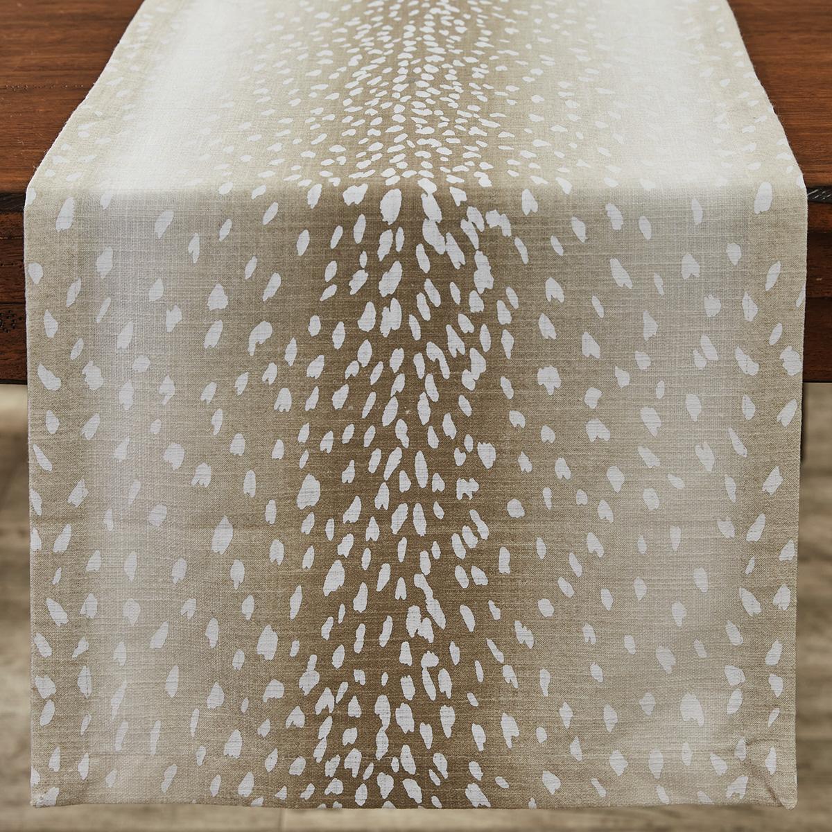 Eva & Co Axis Tan Table Runner 72